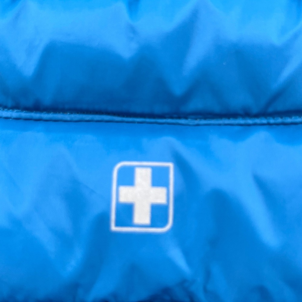 Swiss Tech Mens Puffer Vest Blue Quilted Full Zip Sleeveless Jacket SM40604Y M - Picture 8 of 8